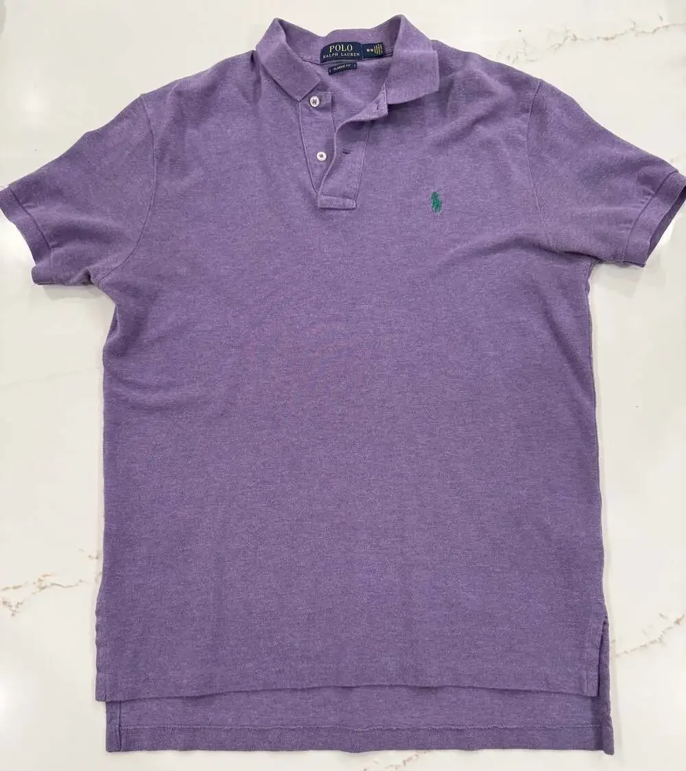 Polo Ralph Lauren Classic Fit Polo Shirt Men’s M Purple Short Sleeve